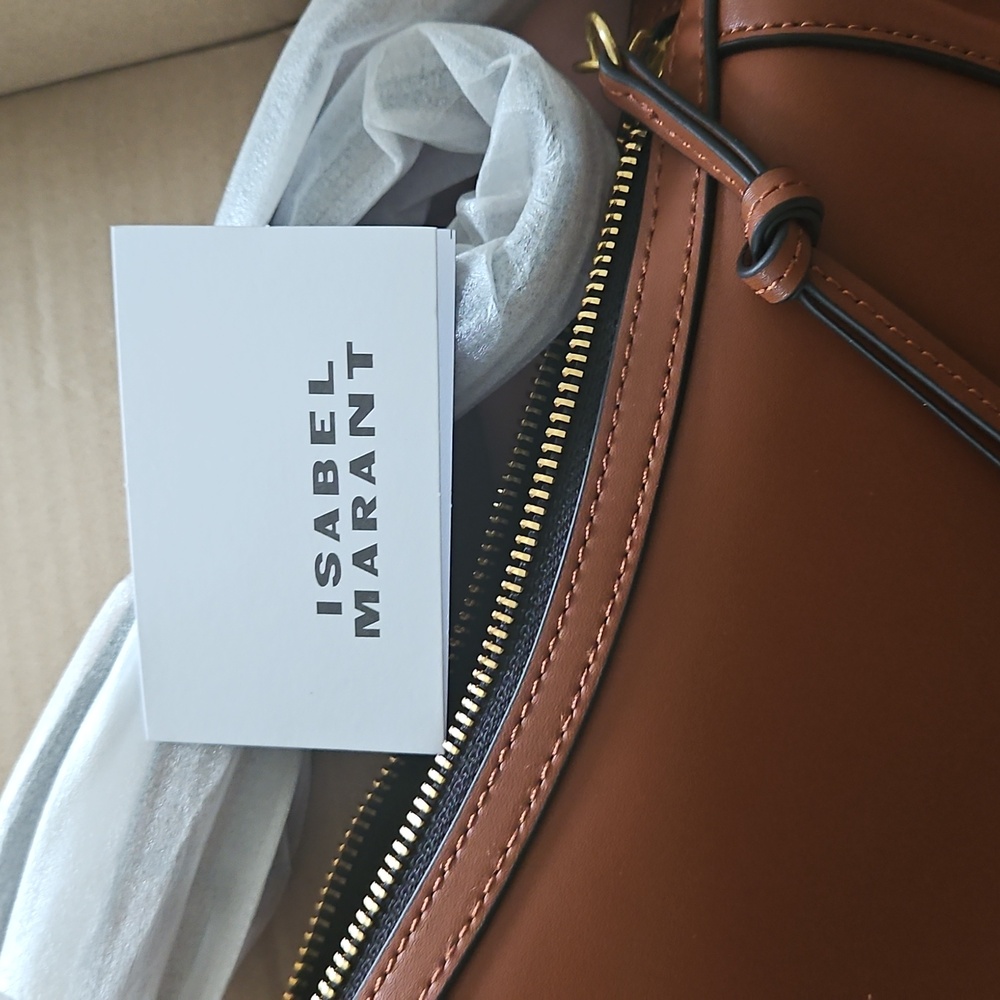Nwt Isabel Marant Oskan Moon Brown Bag - Picture 4 of 10